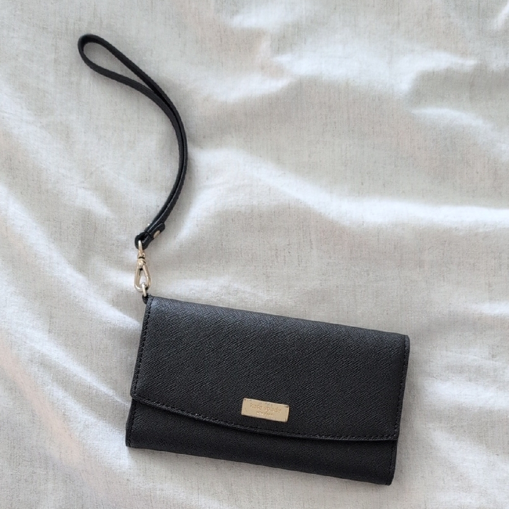 Elegant Black Wristlet Clutch